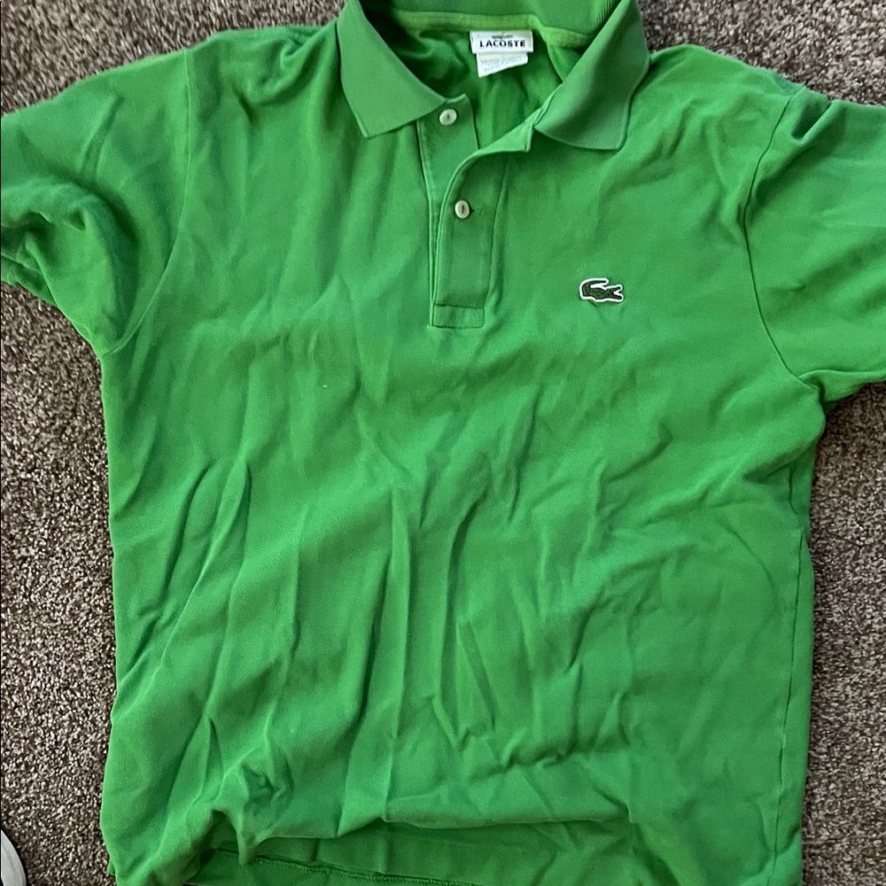Lacoste Vibrant Green Polo Shirt